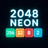 2048 Neon — Adjustable Grid, Swipe, Merg - free online puzzle game